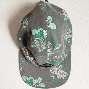 Teal Flower Snapback